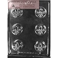 FLEUR DE LIS COOKIE Chocolate Candy Mold With Copyrited Candy Making Instruction