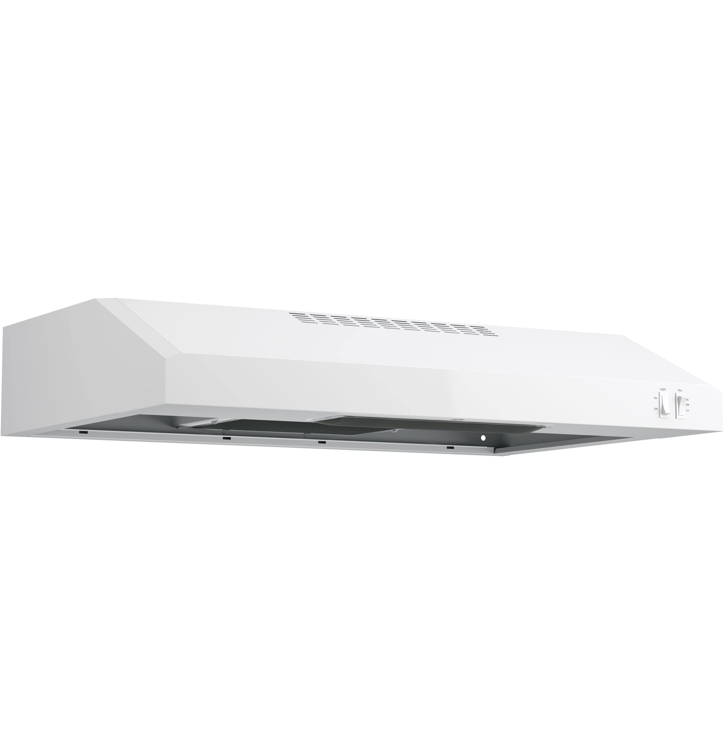 GE JVX3300DJWW Under Cabinet Range Hood, 200 CFM, White