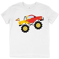 Monster Truck Kids' T-Shirt - Red Truck Tee Shirt - Graphic T-Shirt