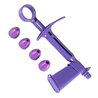 Sugar Pearl Applicator Plastic Cake Baking Decorating DIY Tool with 4 Converter Purple Fondant Cake Tool