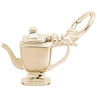 Rembrandt Charms Tea Pot Charm, 10K Yellow Gold