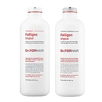 Folligen (Extra Large) Original Biotin Shampoo (25.36 Fl Oz) + Folligen (Extra Large) Volume Biotin Treatment (25.36 Fl Oz)