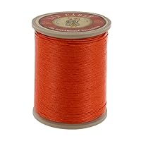 Fil Au Chinois Lin Cable, Waxed Linen Thread, Orange (419)