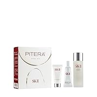 Pitera Aura 3 Piece Kit (2.5 Ounce Facial Treatment Essence + 0.57 Ounce Facial Treatment Cleanser + 0.33 Ounce Genoptics Aura Essence)