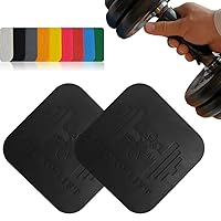 Premium Silicone Grip Pads, Thick Soft Non-Slip Non Sweat, Best Weight Lifting Glove Alternative, 4x4in 10x10cm, (2 Pads)