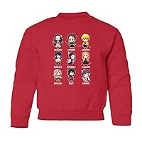 Animation Names Choose Character For Playi Youth Crewneck Sweater