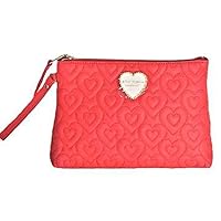 Betsey Johnson Cosmetic Bag Womens Red
