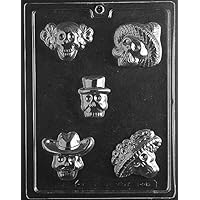 DAY OF THE DEAD PIECES MOLD (LSL) Chocolate Candy plaster candy MOLD mexico mexican