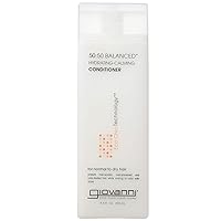GIOVANNI ECO CHIC 50:50 Balanced Hydrating Calming Conditioner - Leaves Hair pH Balanced, Ideal for Over-Processed, Environmentally Stressed Hair, No Parabens, Color Safe, Sulfate Free - 8.5 oz