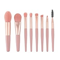 8pcs Mini Makeup Brushes With Case Bag Professional Premium Synthetic Makeup Brush Set Kit for Foundation