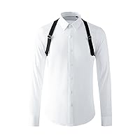 通用 Long-Sleeved Shirts, Young Men, Handsome Cardigans, Symmetrical Streamers, Personalized Casual Shirts