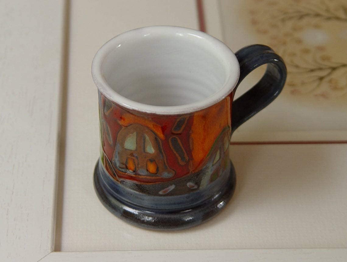 Coffee Mug - Handmade Colorful Ceramic Mug - Espresso Cup - Demitasse Cup - Teacup - Ceramics and Pottery - Danko Pottery