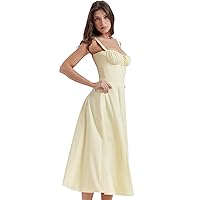 Women Dress Summer Elegant Solid Slim Sleeveless Slip Female Side Split Waist Lady A-Line Sexy Dresses