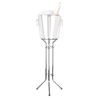 7600CV037 Wine Bucket Stands, Stainless Steel Bar Hotel 3 Leg Pedestals Hold Bucket (Separate) for Champagne Glass Bottle Cold Beverage Service, 28