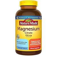 Nature Made Magnesium Citrate 250 mg, 180 Softgels