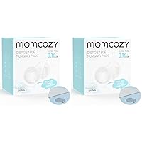Momcozy Ultra-Thin Disposable Nursing Pads, Super Absorbent and Breathable Breastfeeding Pads, Make The Breasts Light and Unburdened, 3D Shape for The Best Fit, Individually Packaged（120 Count）