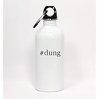 #dung - Hashtag White Water Bottle with Carabiner 20oz