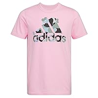 adidas Girls' Short Sleeve Badge of Sport Square Tee