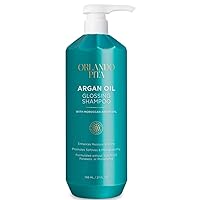 ORLANDO PITA Argan Oil Shampoo, 27 Fl Oz Salon Size- Premium Nourishing Hair Care for Men & Women - Professional Moisturizing, Anti Frizz, Hydrating Solution for Dry, Damaged Hair