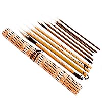 10pcs Chinese Calligraphy Brushes Set with Pen Curtain Writing Brush Tool Calligraphy Ink Art Painting Supplies