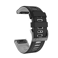 Silicone Quick Release Watchband Straps for Garmin Fenix 7 7X 7S Smartwatch Easyfit 20 22 26mm Wrist Band (Color : Beige, Size : 22mm Fenix 7)