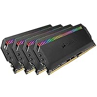 CORSAIR DOMINATOR PLATINUM RGB DDR5 RAM 32GB (2x16GB) 6400MHz CL32 Intel  XMP iCUE Compatible Computer Memory - Black (CMT32GX5M2B6400C32)
