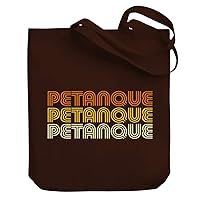 Petanque RETRO COLOR Canvas Tote Bag 10.5