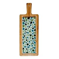 Little Creations Mosaik Serving Board Green | DIY Craft Set Adults | Create Your Own Serving Plate | 40 cm | Sustainable Design | Versatile Uses