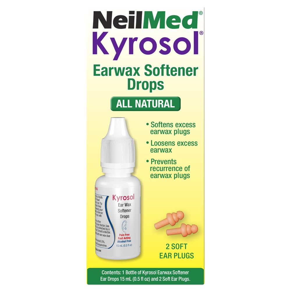 Squip Kyrosol All Natural Ear Wax Removal Drops Refill, 20.0 Ounce 0.51 Fl Oz