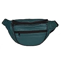 Leatherboss Genuine Leather Designer Travel Fanny Pack Holder Bag with Waist Belt, Green