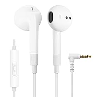 LUDOS FEROX Wired Earbuds in-Ear Headphones, Earphones with Microphone, 5 Years Warranty, Noise Isolation Corded for 3.5mm Jack Ear Buds for iPhone, iPad, Samsung, Computer, Laptop
