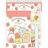 San-X Sumikko Guarshi Letter Paper & Envelope : Strawberry LH69101