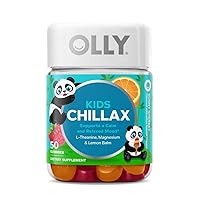 Focus Factor Kids Complete Daily Chewable Vitamins Multivitamin & OLLY Kids Chillax Magnesium Gummies Lemon Balm Calm Chews