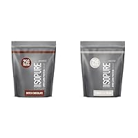 Isopure Dutch Chocolate Whey Isolate Protein Powder & Protein Powder, Zero Carb Whey Isolate, Gluten Free, Lactose Free