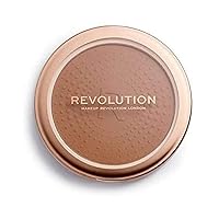 Makeup Revolution Mega Bronzer Powder, Matte Finish, For Light To Deep Skin Tones, Vegan & Cruelty Free, Warm, 0.52 oz/15g