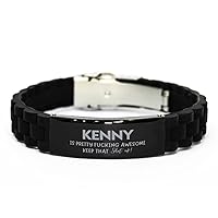 Gifts For Kenny Name, GlideLock Bracelet Gifts For Kenny, Custom Name GlideLock Bracelet For Kenny, Funny Gifts For Kenny Is Fucking Awesome, Valentines Birthday Gifts for Kenny, Mother's Day,