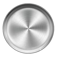 Pizza Plates, 34cm Stainless Steel Pizza Pan, Round Pizza Tray, Metal Storage Tray, Round Pizza Pans for Pie Cookie Pizza Cake