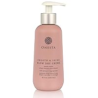 Onesta Hair Care Plant Based Smooth and Shine Blow Dry Crème Hair Protector, 8 Ounces (Pack of 1)