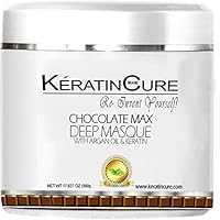 Chocolate Max Deep Hair Mask Masque Moisturizing Reparation Shea Butter Argan Oil Strengthen Boosts Growth Smooths Frizz Scalp Treatment for all types 17 oz