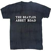 The Beatles T Shirt Abbey Road Sign Band Logo Official Dip Dye Black Unisex Size M