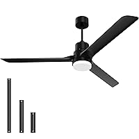 Black Ceiling Fans with Lights,60