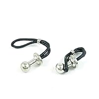 Cufflinks Cuff Links Fashion Mens Boys Jewelry Wedding Party Favors Gift NIL072 Silver Ball Leather Rope