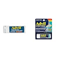 Advil Pain Reliever Tablets with 200mg Ibuprofen (10 Count) and Liqui-Gels Minis Capsules with 200mg Ibuprofen (8 Count)