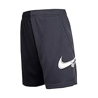 Nike Boys Color Block DriFit Shorts (7, Black)