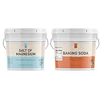 PURE ORIGINAL INGREDIENTS Epsom Salt & Baking Soda Bundle (1 Gallon Buckets), Cleaning, DIY Products, Fine Powders