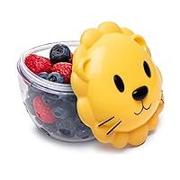 melii Animal Snack Containers with lids - Food Storage for Toddlers and Kids - Lion