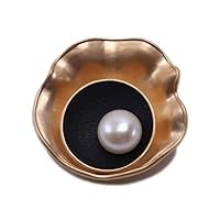 Brooch Pin 12.5mm White Freshwater Pearl Brooch Scarf Dress Accessory Jewelry Remembrance Day Gifts