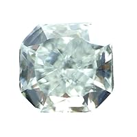 0.61 CT Loose 100% Natural Diamond Fancy Light Bluish Green VS1 Radiant Cut GIA Certified