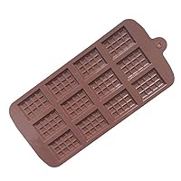 Silicone Waffle Mould Non Stick Kitchen Bakeware Cake Mould Pudding Mold DIY Baking Mold Tool Mold (Color : Chocolate)