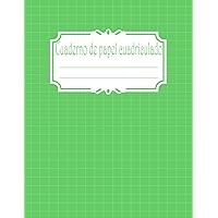 Cuaderno de Papel Cuadriculado 1 cm (Verde Primavera): Diario de cuadrícula para Matemáticas, Dibujo y Diseño | Ideal para Estudiantes, Ingenieros y ... cm x 27,94 cm | 100 páginas (Spanish Edition)